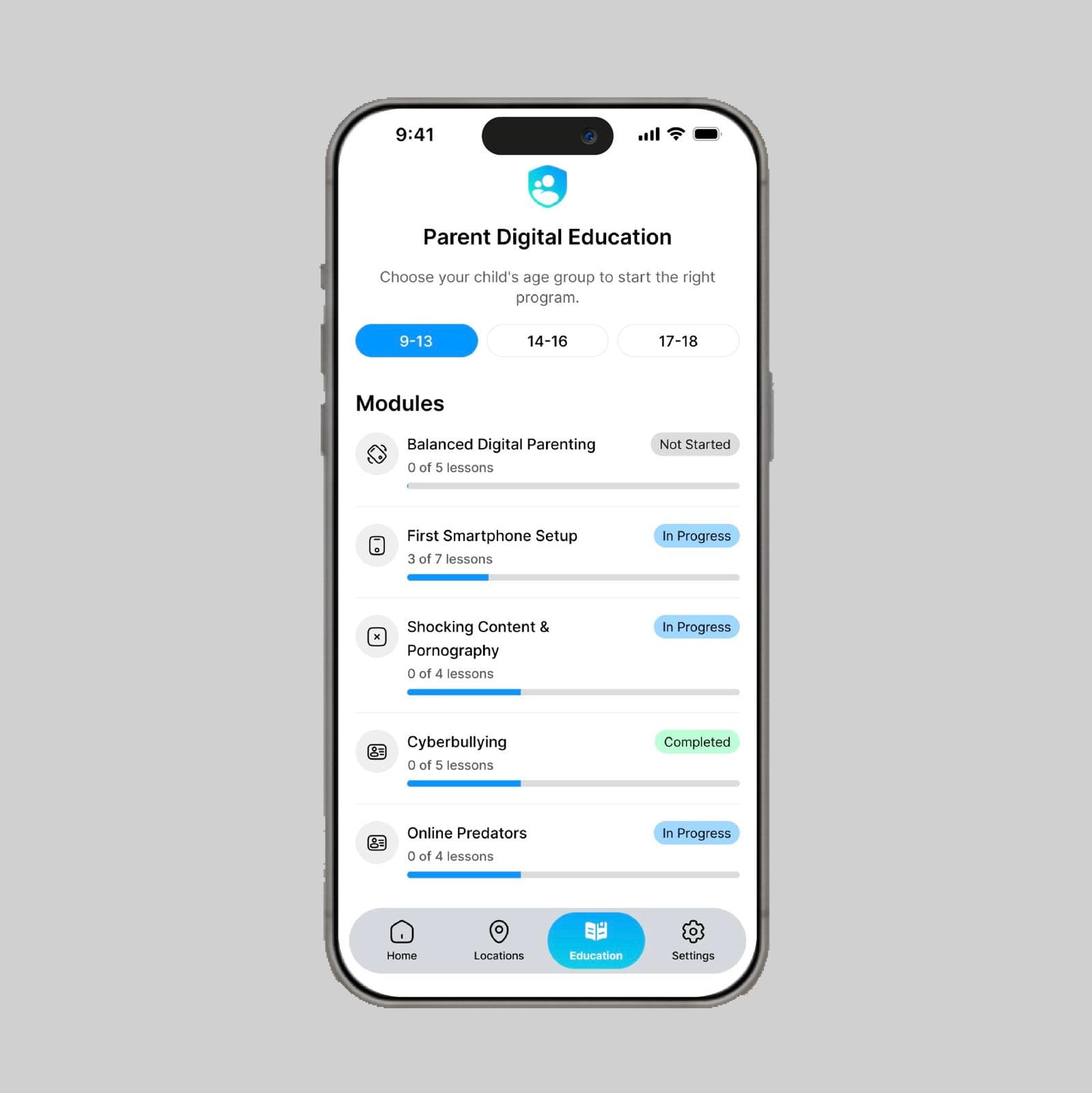 Modulos educativos RaiSecure 9-13 anos